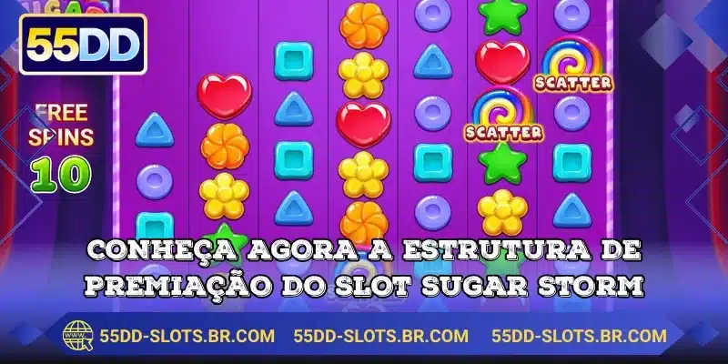 Conheça agora a estrutura de premiação do slot Sugar Storm